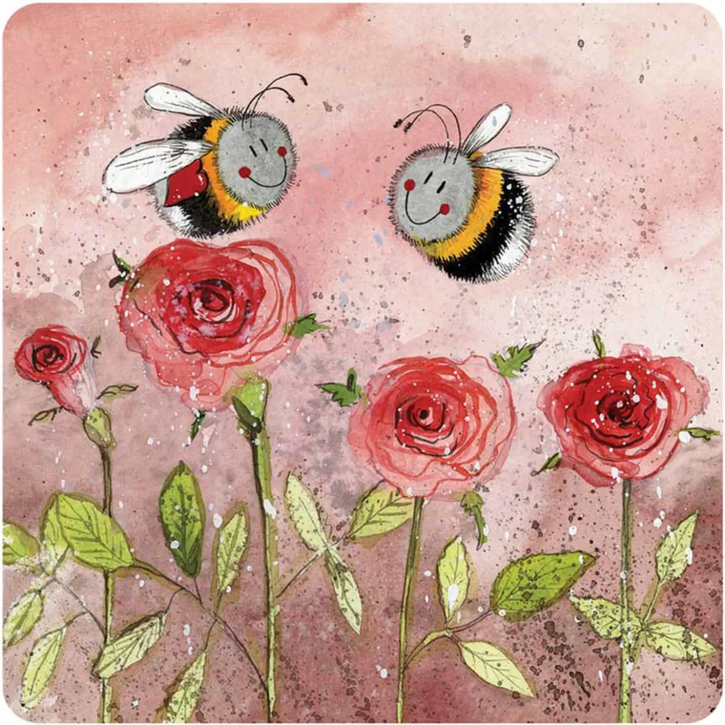 Alex Clark Coaster - Bee & Roses