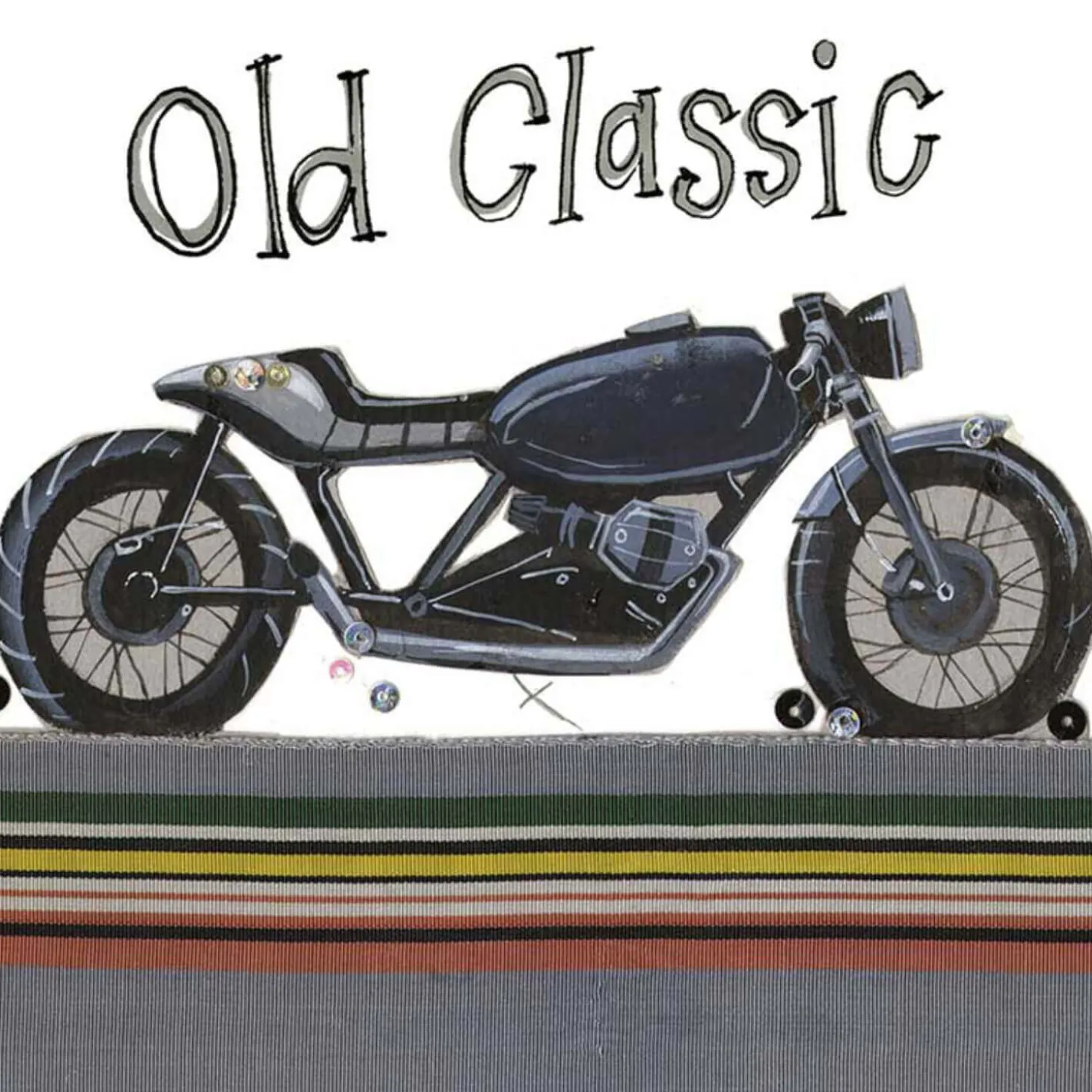 Alex Clark Coaster - Old Classic Motorbike