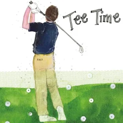 Alex Clark Coaster - Tee Time - Golf