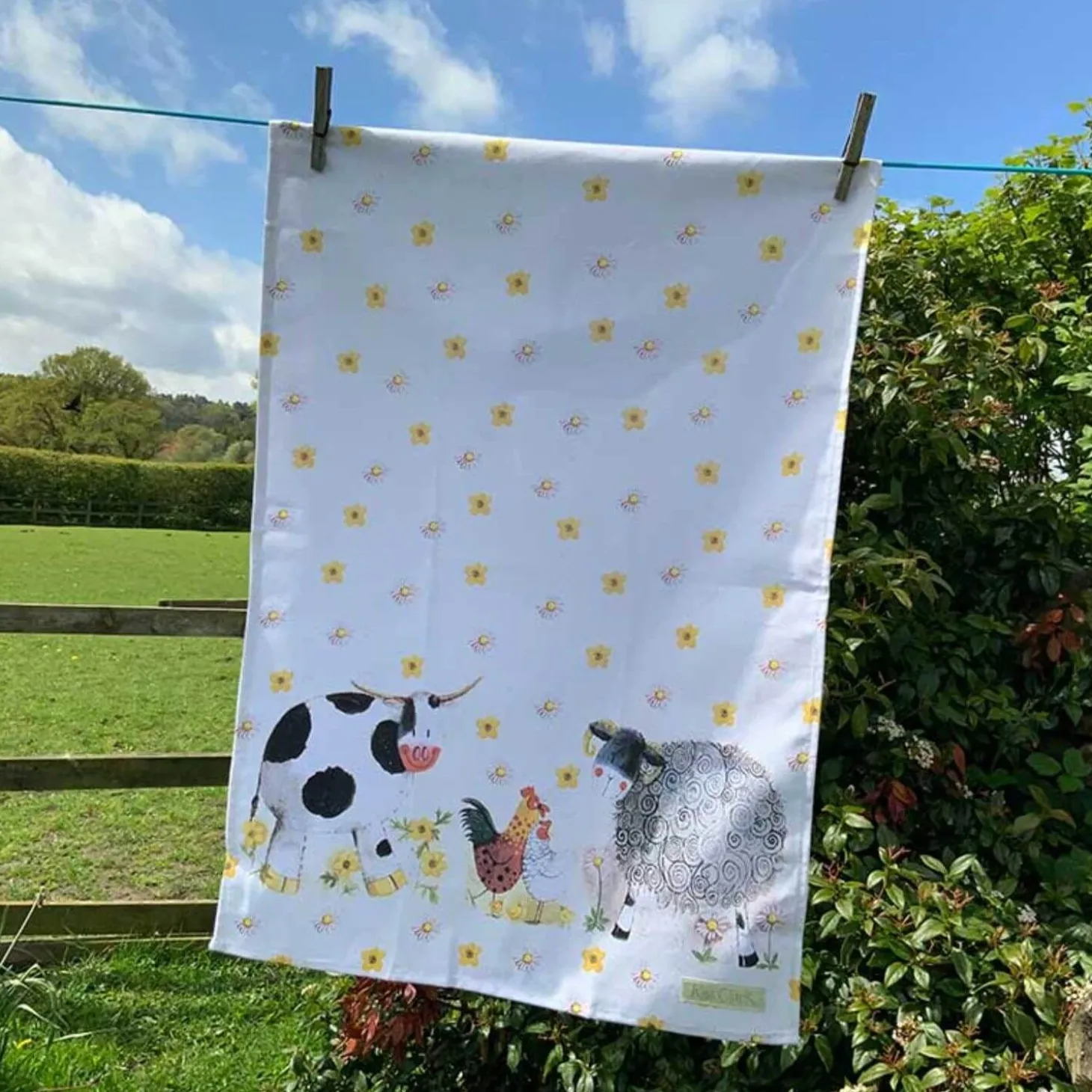Alex Clark Cotton Tea Towel - Daisyfield Farm