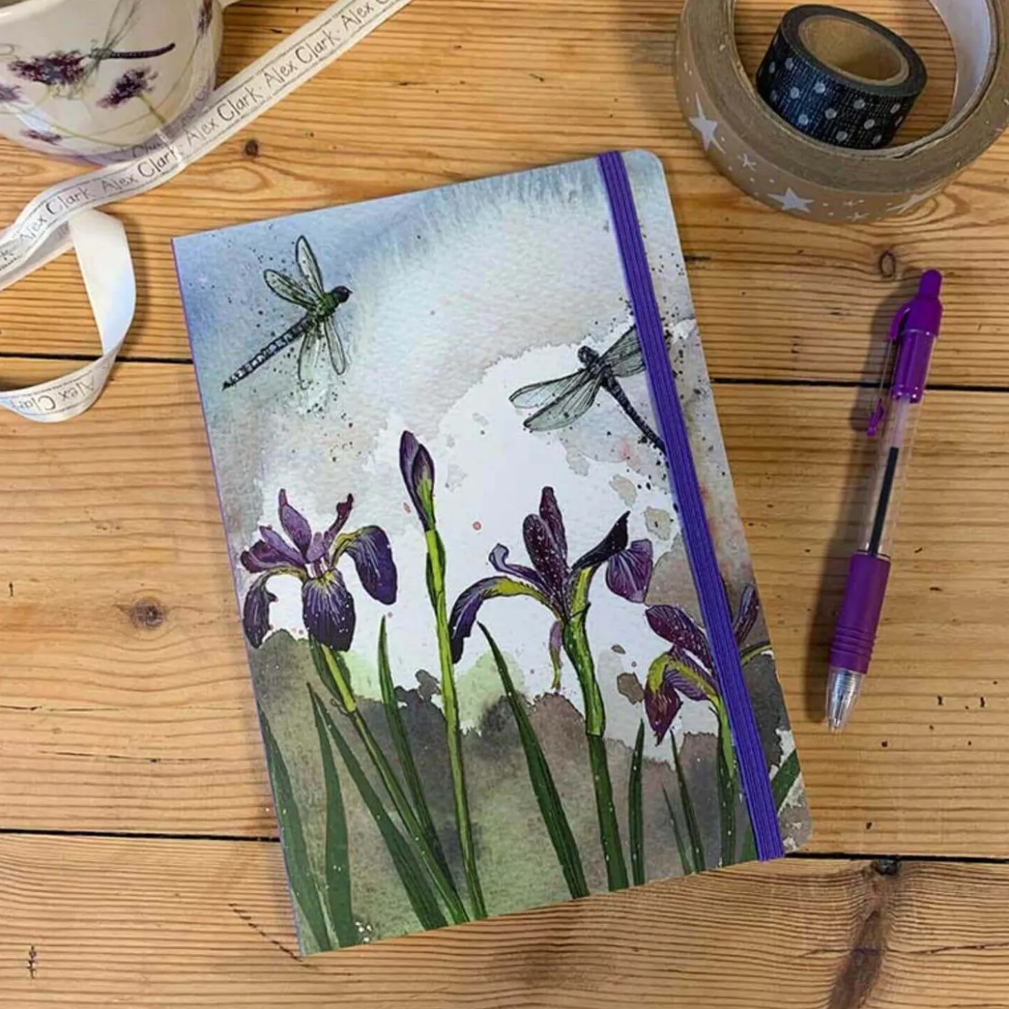 Alex Clark Large Chunky Notebook - Dragonflies