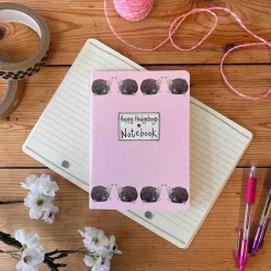 Alex Clark Medium Soft Notebook - Happy Hedgehogs