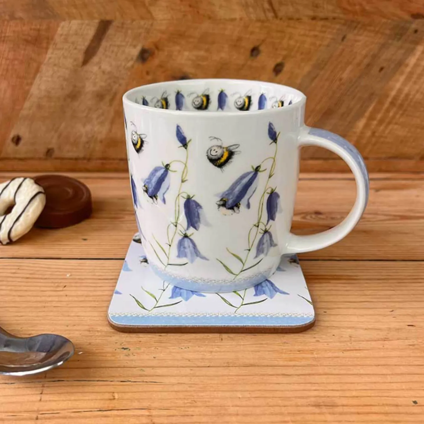 Alex Clark 400ml Mug - Bees & Harebells