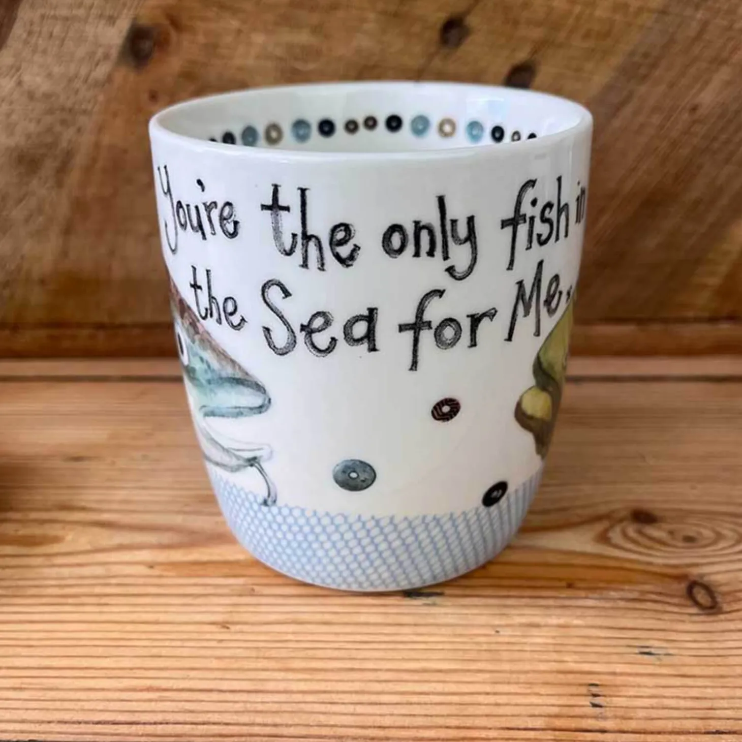 Alex Clark 400ml Mug - Only Fish In The Sea