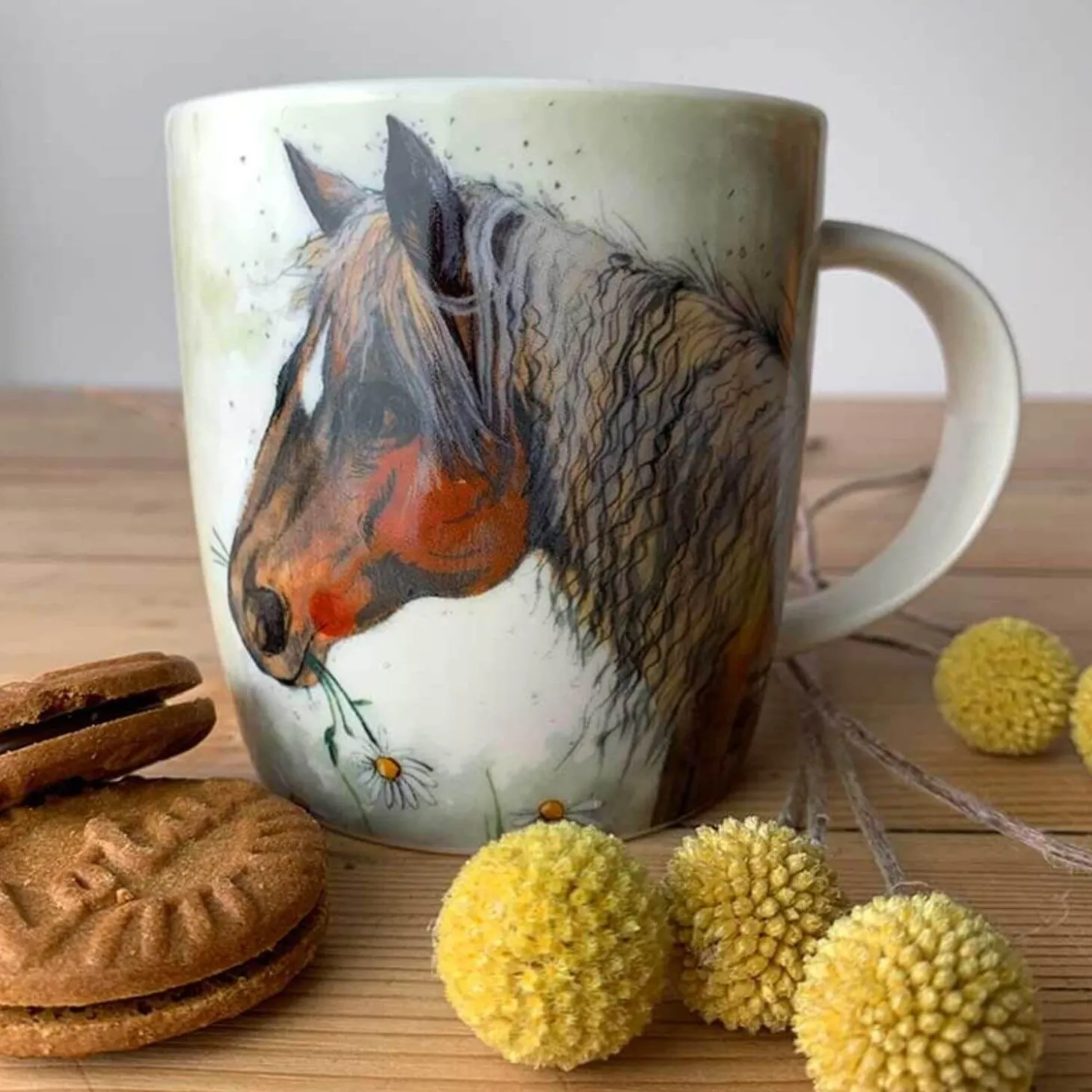 Alex Clark Mug - Horse & Flowers