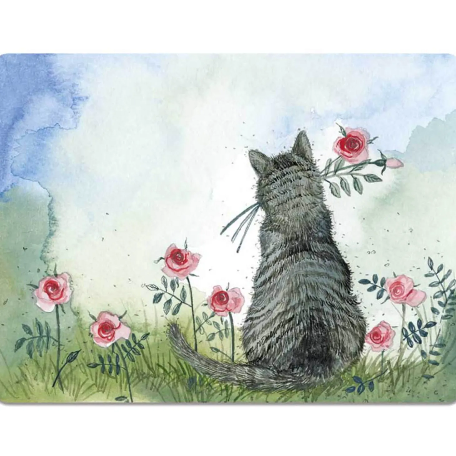 Alex Clark Placemat - Cat & Roses
