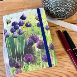 Alex Clark Small Chunky Notebook - Alliums & Bees