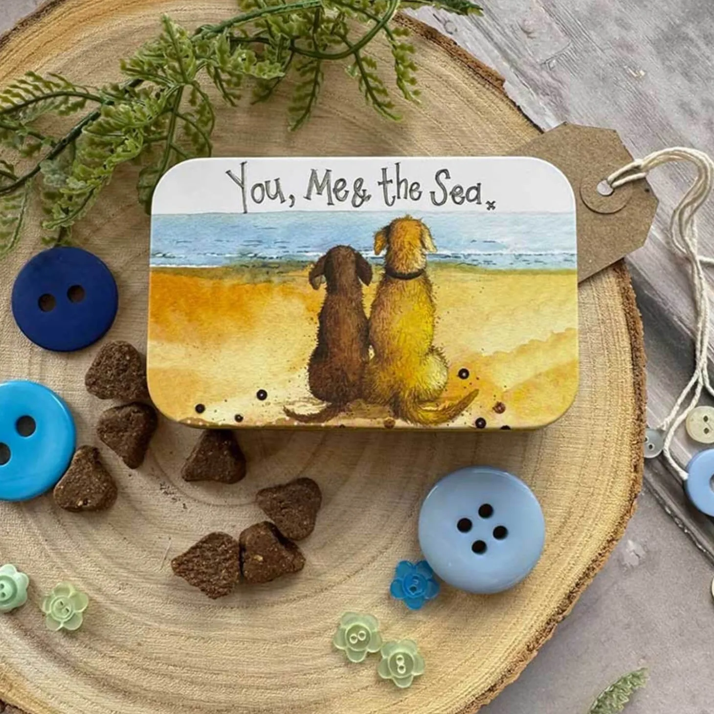 Alex Clark Small Rectangular Tin - You, Me & The Sea
