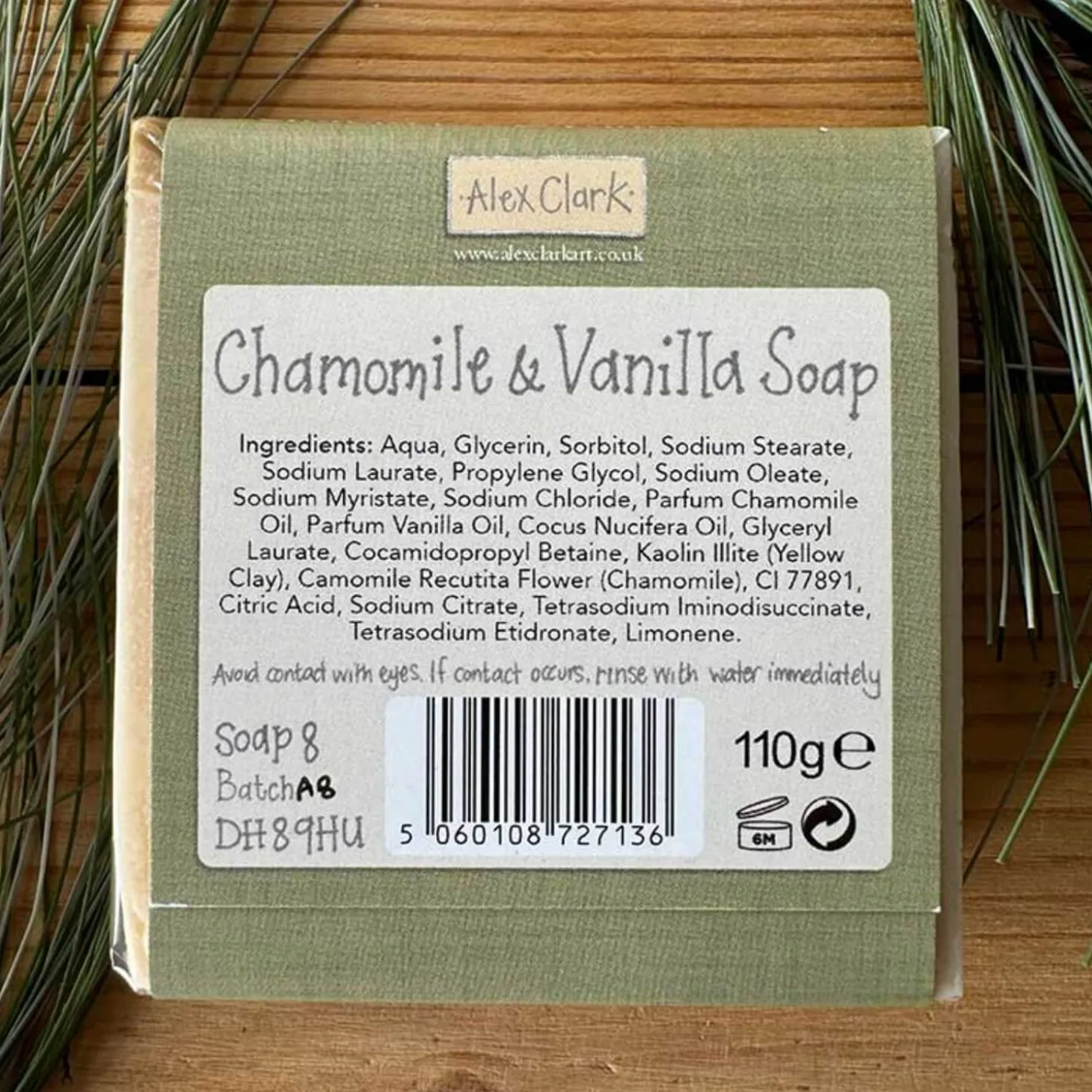 Alex Clark Spring Meadows Handmade Soap - Chamomile & Vanilla