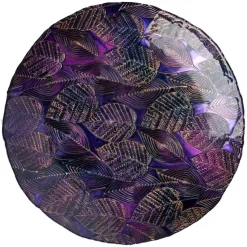 Anton Studio Designs Glass Autumnal Amethyst Bowl - 40cm