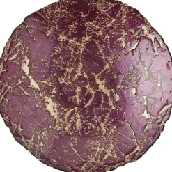 Anton Studio Designs Gold Marble Glass Round Bowl - 33cm