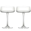 Anton Studio Designs 2-Piece Champagne Saucer Set - Empire