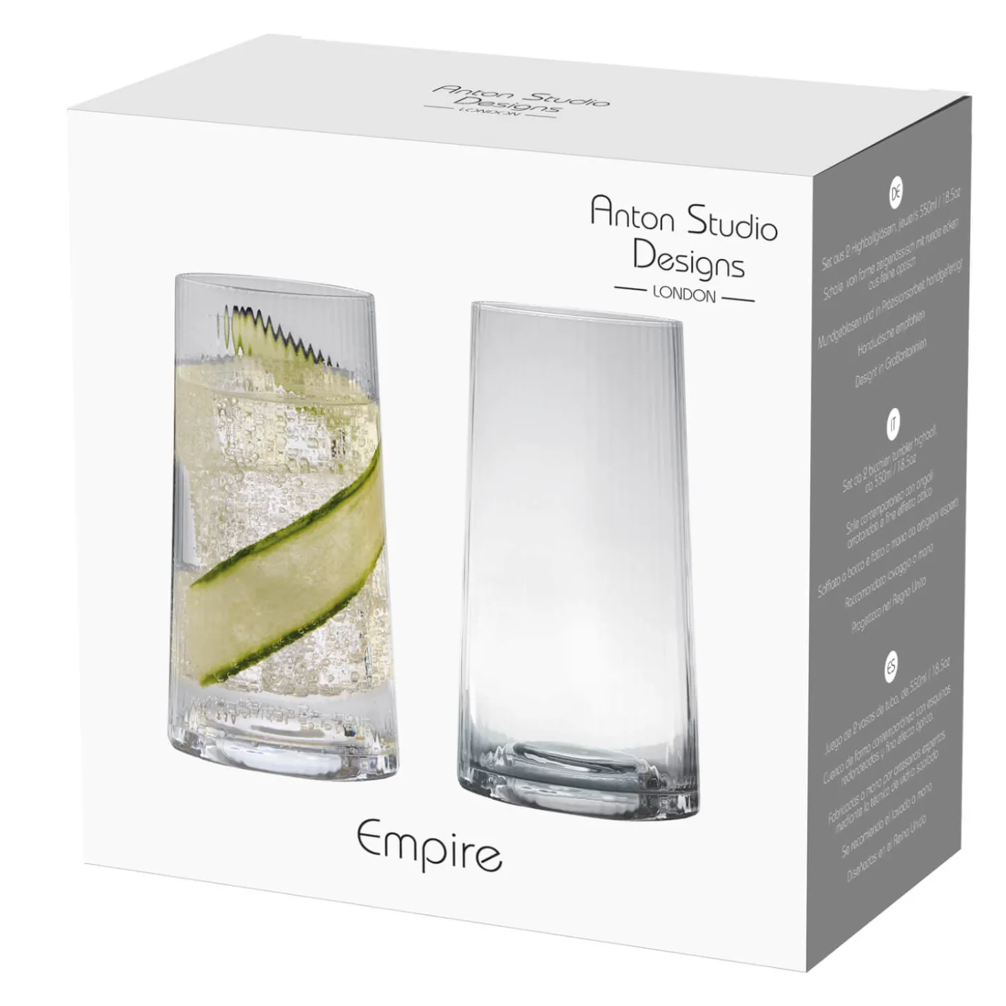 Anton Studio Designs 2-Piece Hi-Ball Glasses Set - Empire