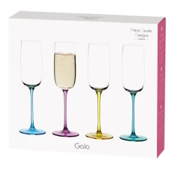 Anton Studio Designs 4-Piece 200ml Champagne Flutes - Gala