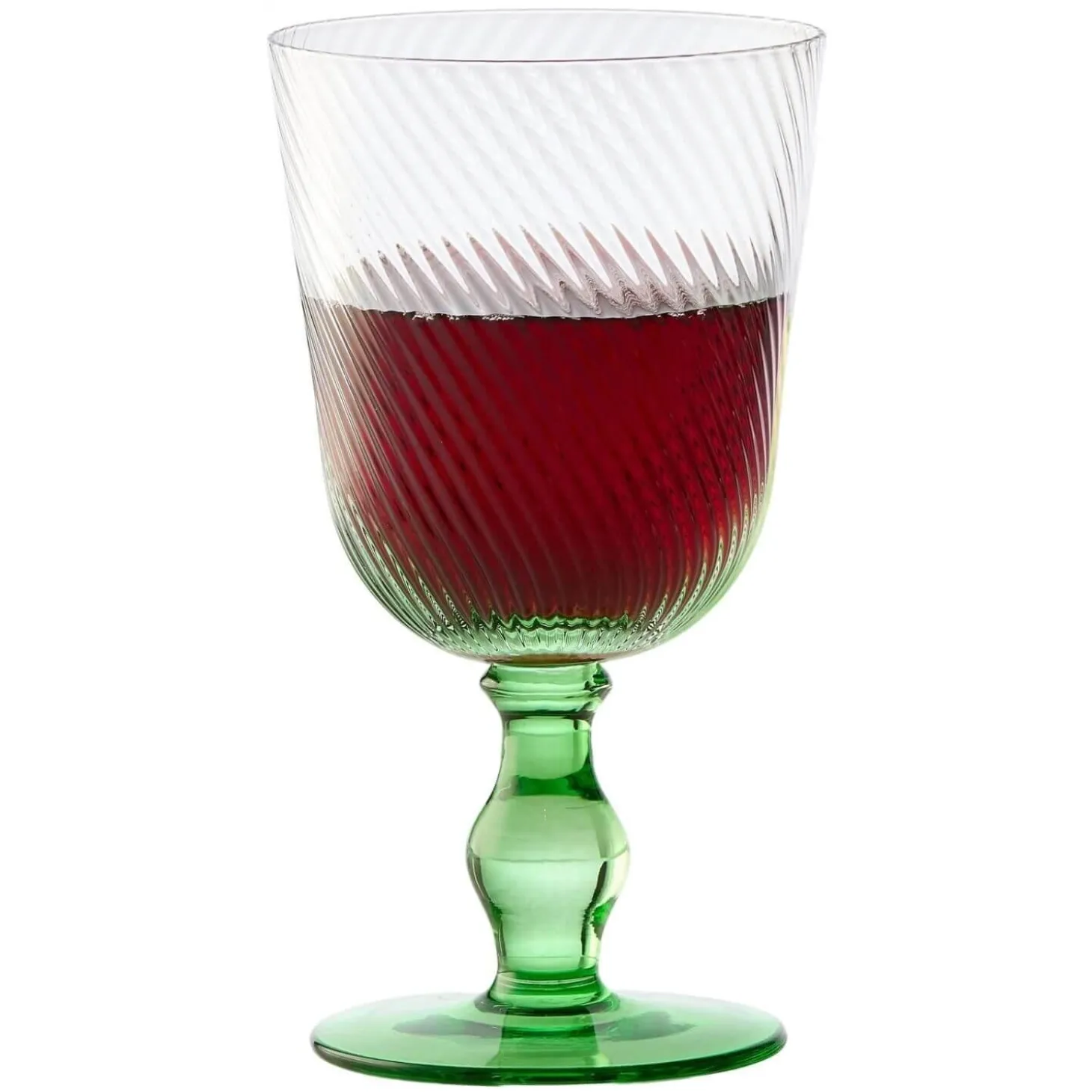Anton Studios Design Swirl 4 Piece Wine Glass Set
