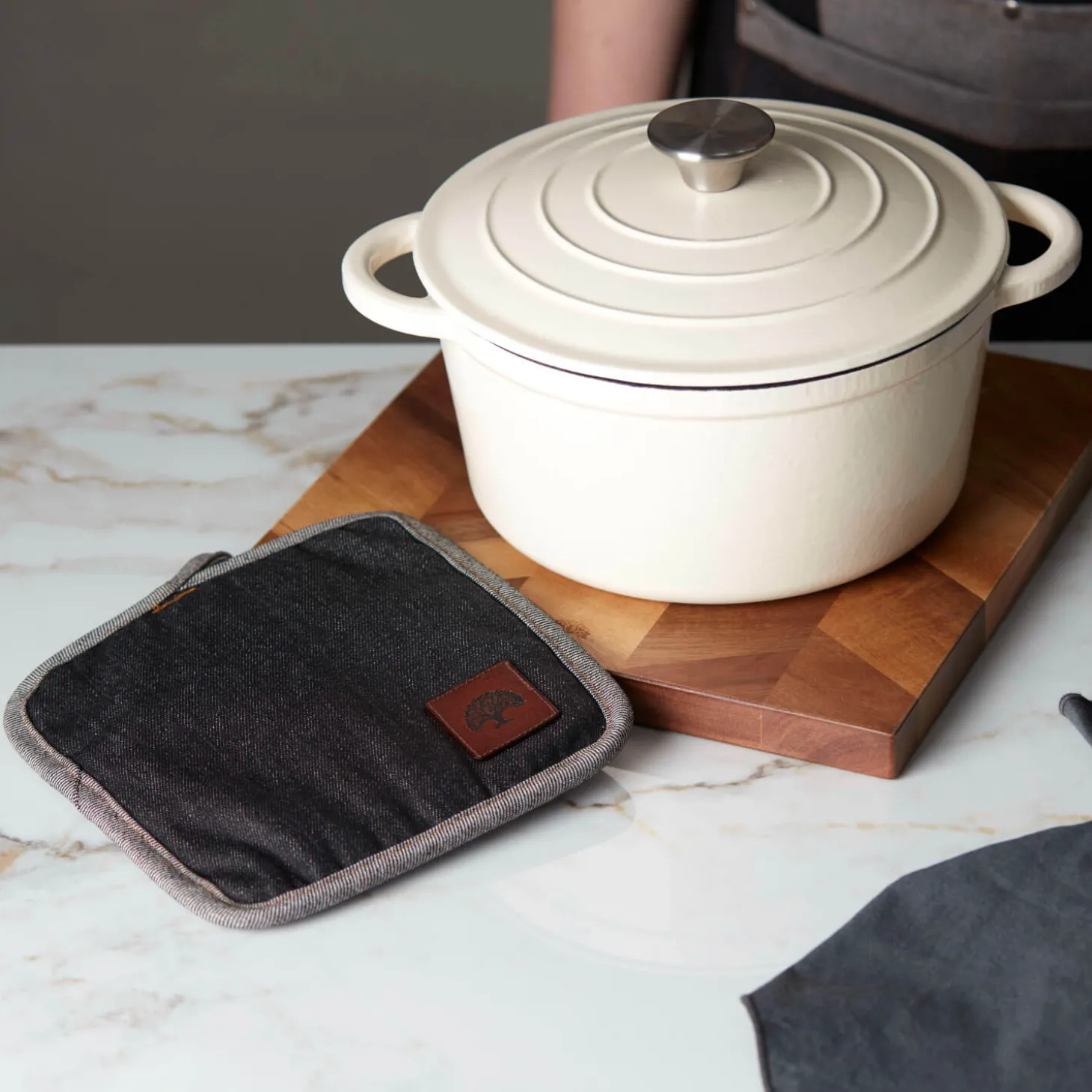 Barbary & Oak Denim 20cm Pot Holder