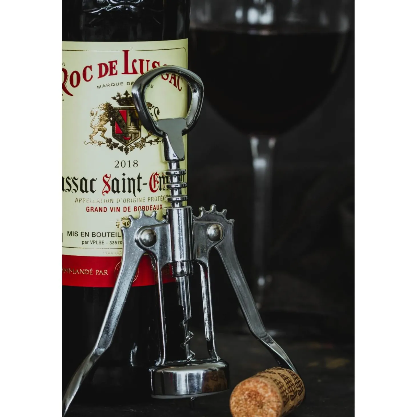 BarCraft Double Winged Chrome Corkscrew