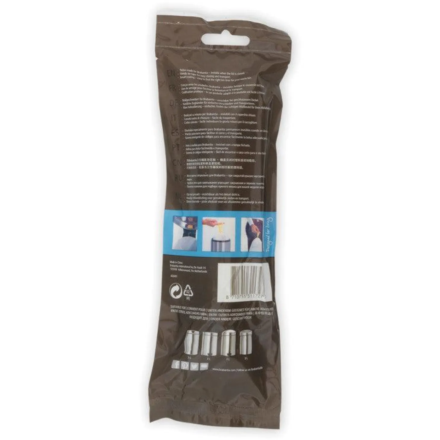 Brabantia PerfectFit Code A Bin Liners - 3 Litre