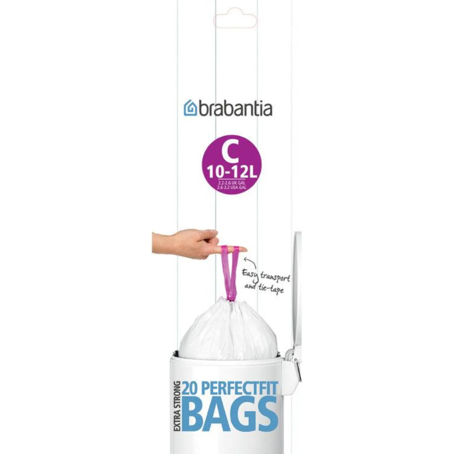 Brabantia PerfectFit Code C Bin Liners - 12 Litre
