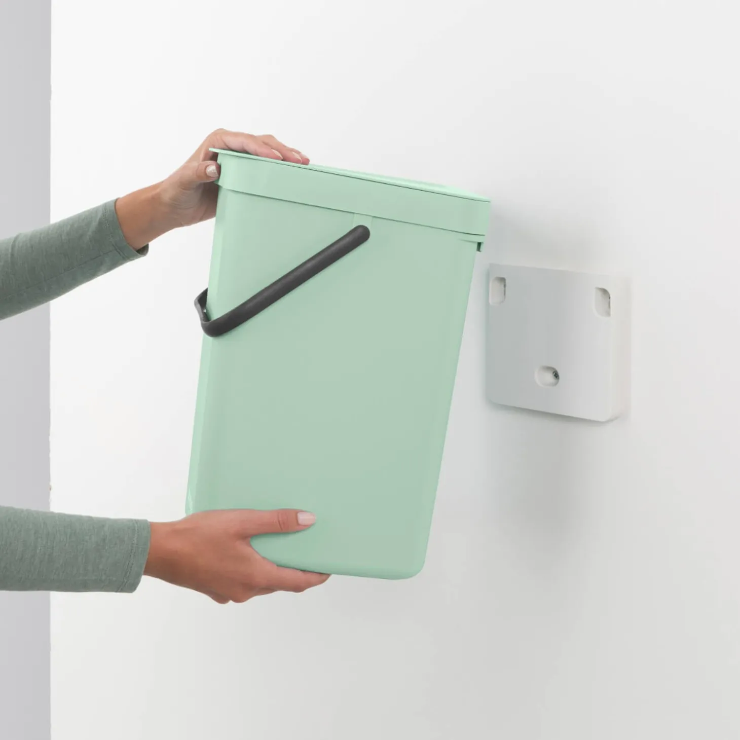 Brabantia Sort & Go 12 Litre Waste Bin - Jade Green