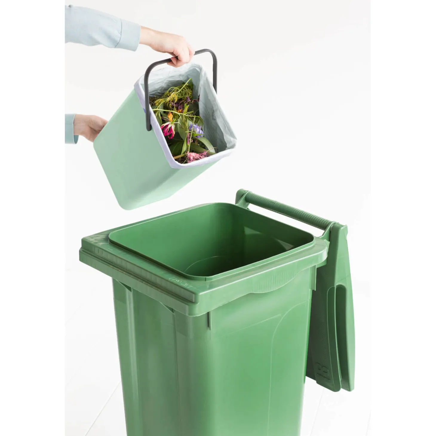 Brabantia Sort & Go 12 Litre Waste Bin - Jade Green