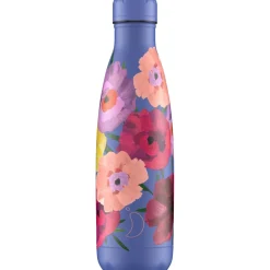 Chilly's 500ml Reusable Water Bottle - Floral Maxi Poppy