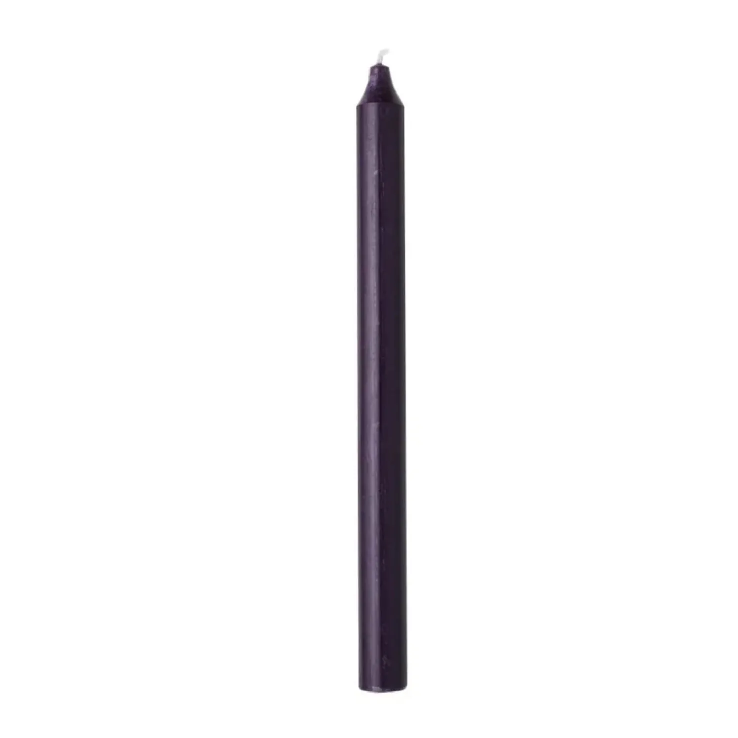 Cidex Rustic Tapered Candle - Dark Purple
