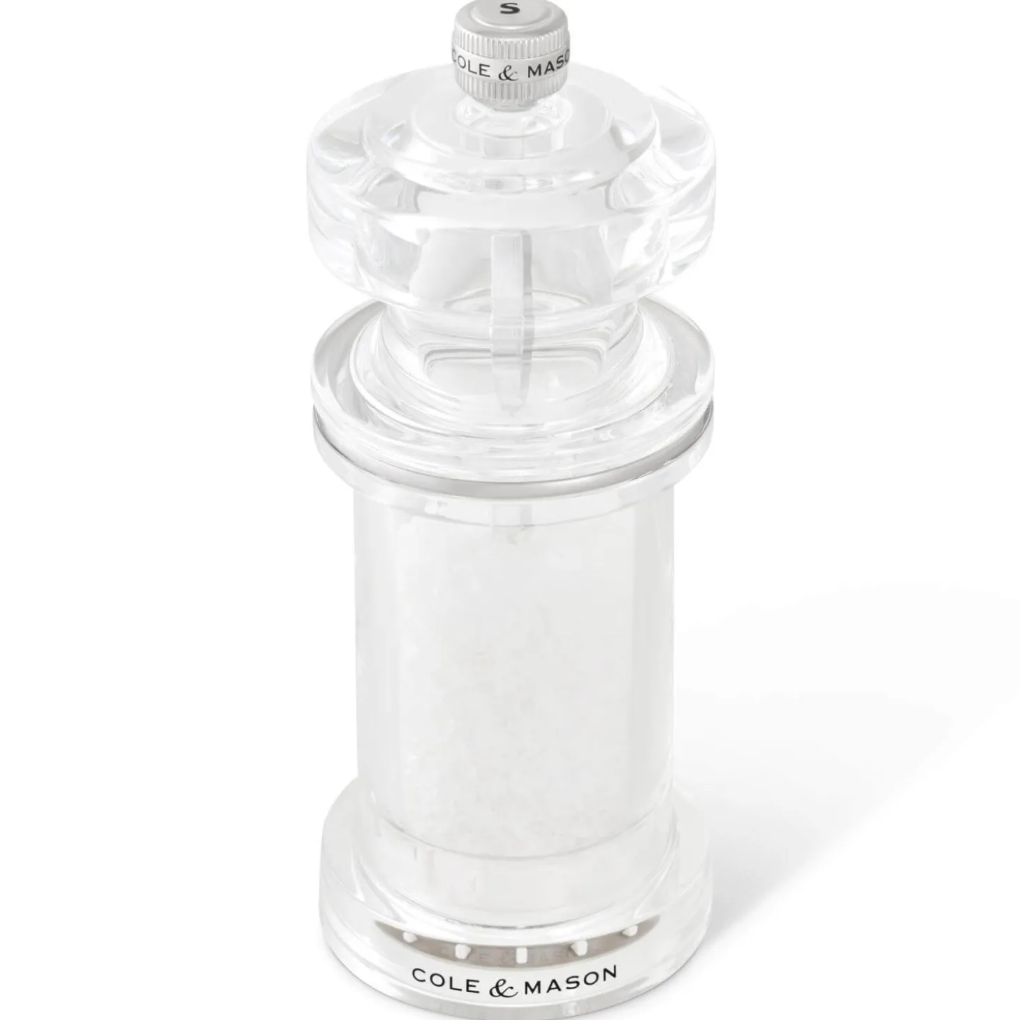 Cole & Mason 605 14.4cm Acrylic Salt Mill
