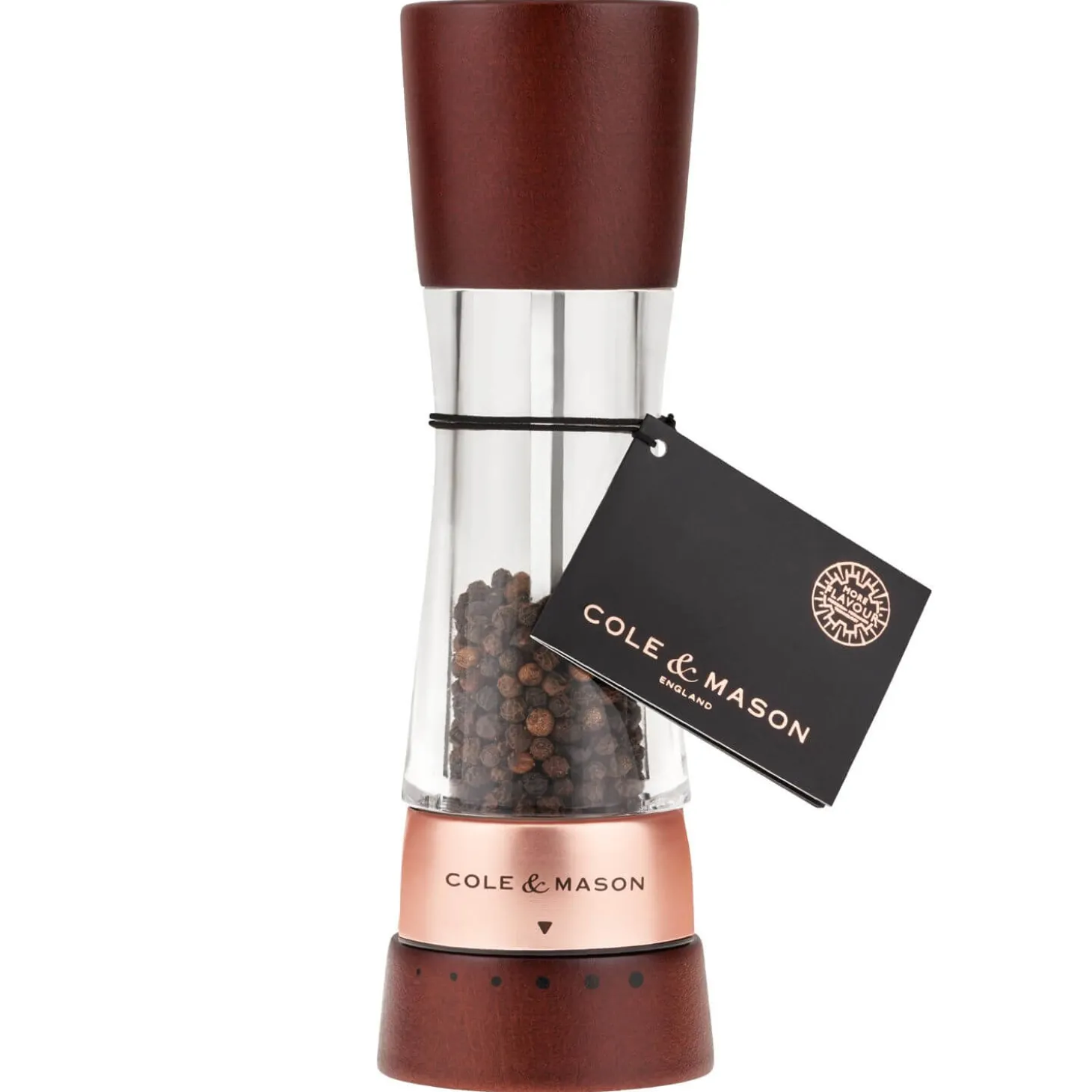 Cole & Mason Gourmet Precision+ 19cm Derwent Pepper Mill - Chestnut