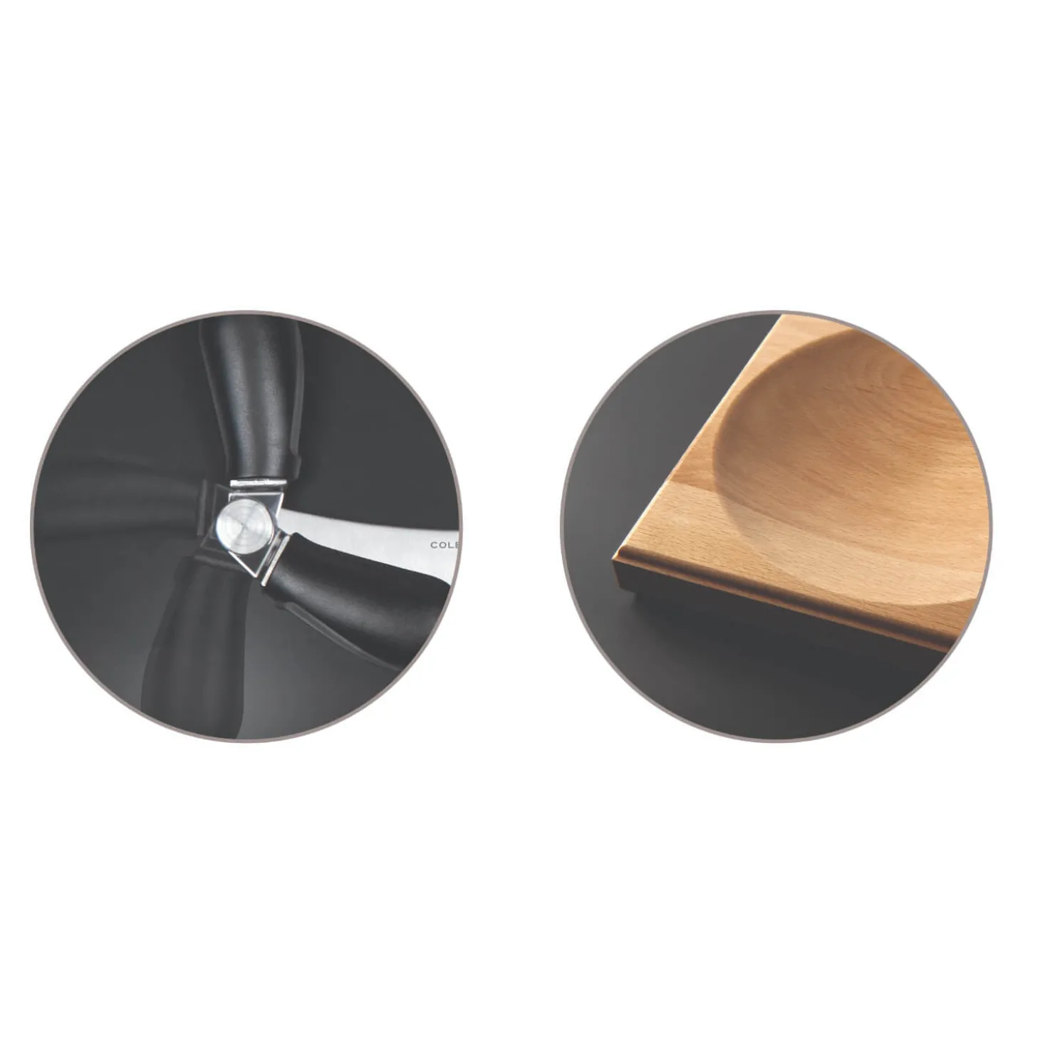 Cole & Mason Hachoir & Contoured Beech Board