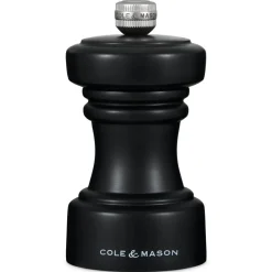 Cole & Mason Hoxton 10.4cm Beech Wood Pepper Mill - Black