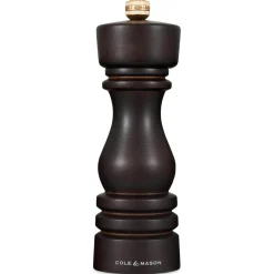 Cole & Mason London 18cm Beech Wood Pepper Mill - Chocolate