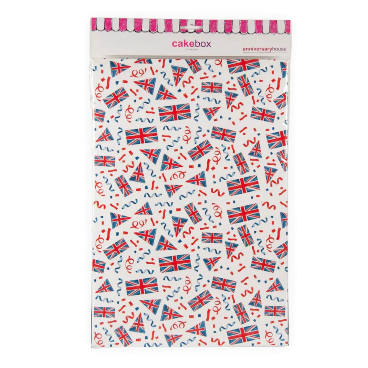 Creative Party 25.5cm Cake Box - Union Jack