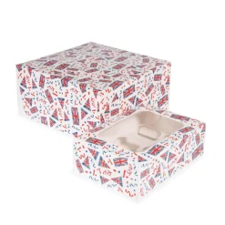 Creative Party 6 Cupcake Box - Union Jack