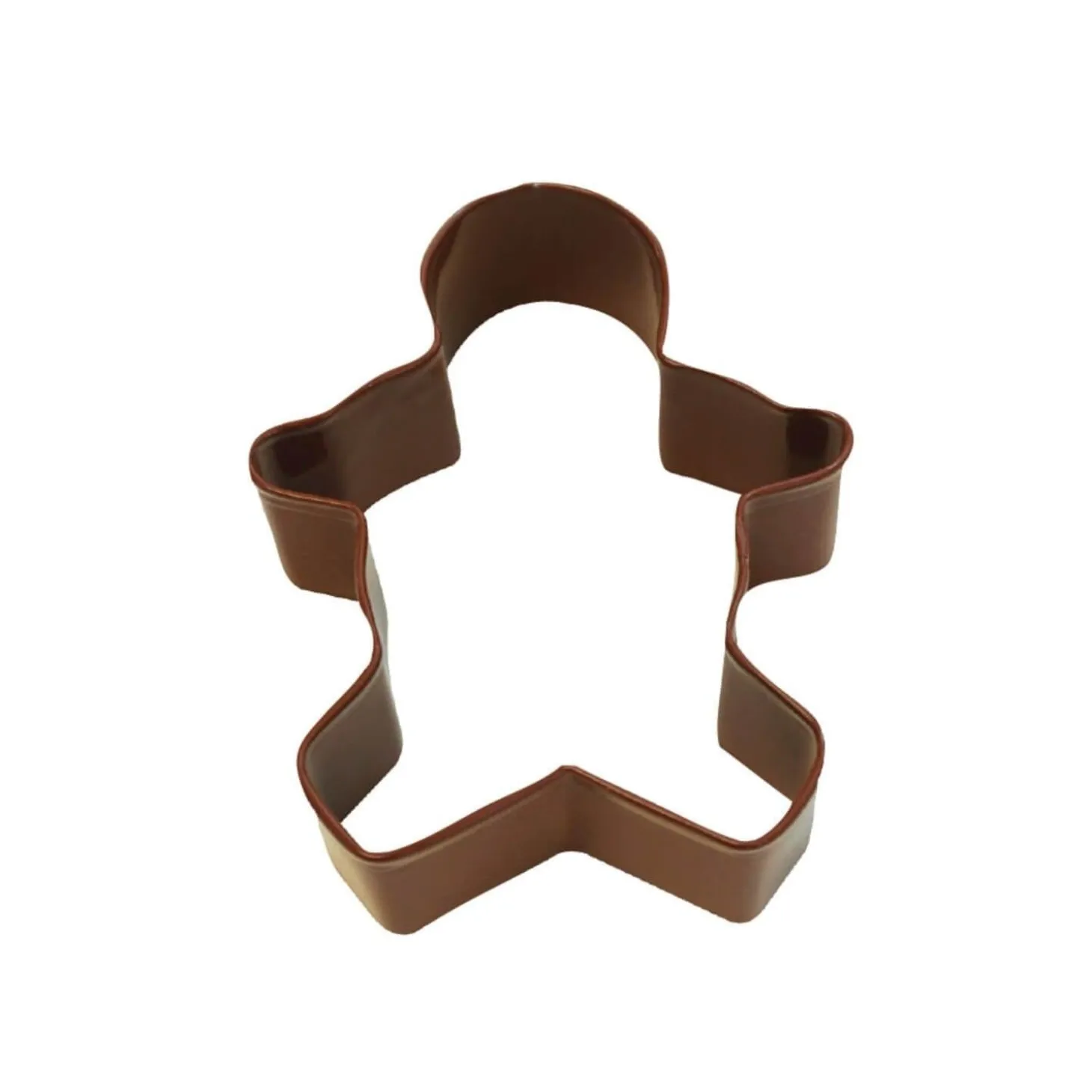 Creative Party Poly-Resin Coated Cookie Cutter Brown - Gingerbread Boy