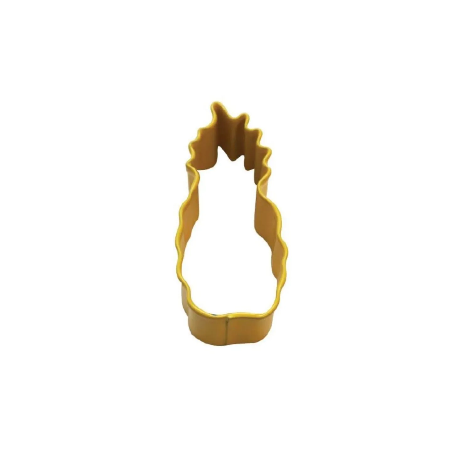 Creative Party Poly-Resin Coated Cookie Cutter Yellow Mini Pineapple
