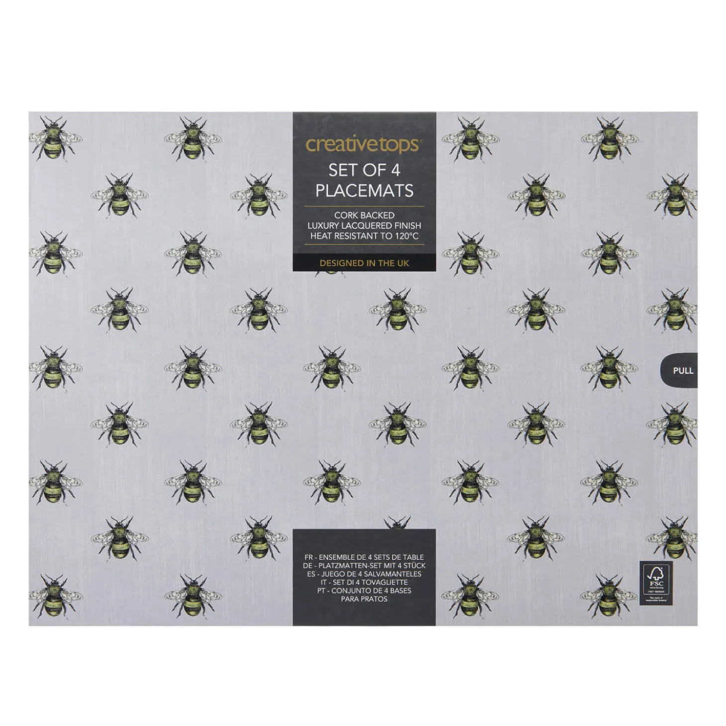 Creative Tops Set Of 4 Placemats - Bees