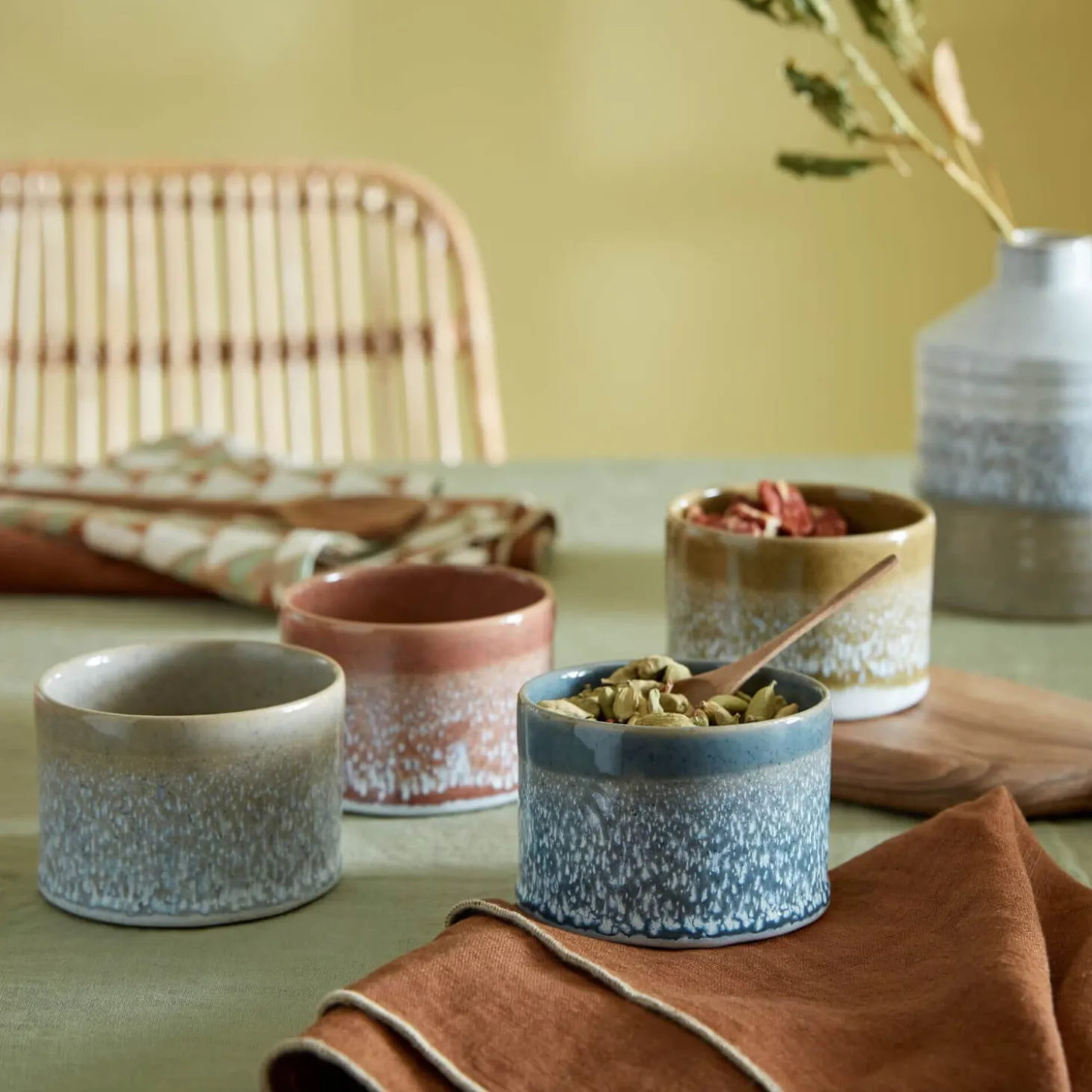 Denby Accents Small Round Pot - Rust