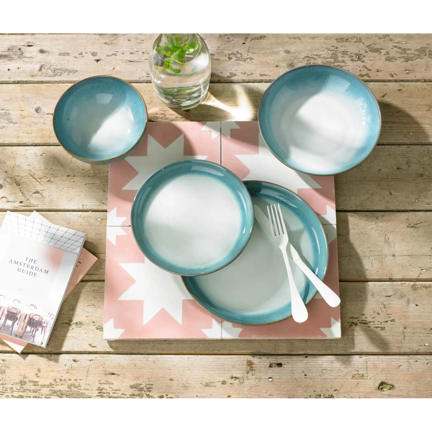 Denby 17cm Small Coupe Plate - Azure Haze