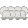 Denby Elements Light Grey Dinnerware Set - 12 Piece