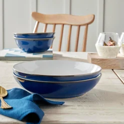 Denby Imperial Blue Medium Coupe Plate - 21cm