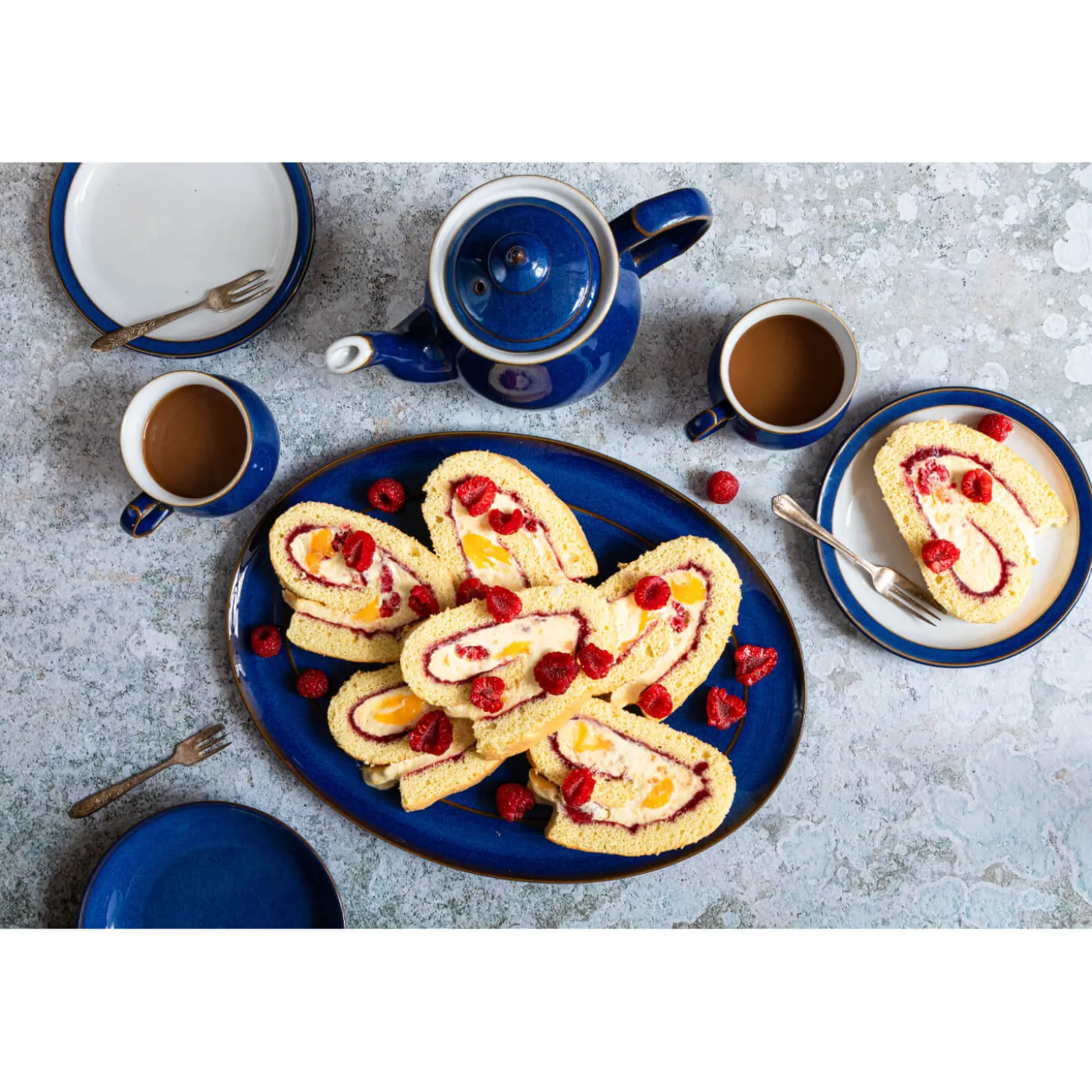 Denby Imperial Blue Straight Mug - 350ml