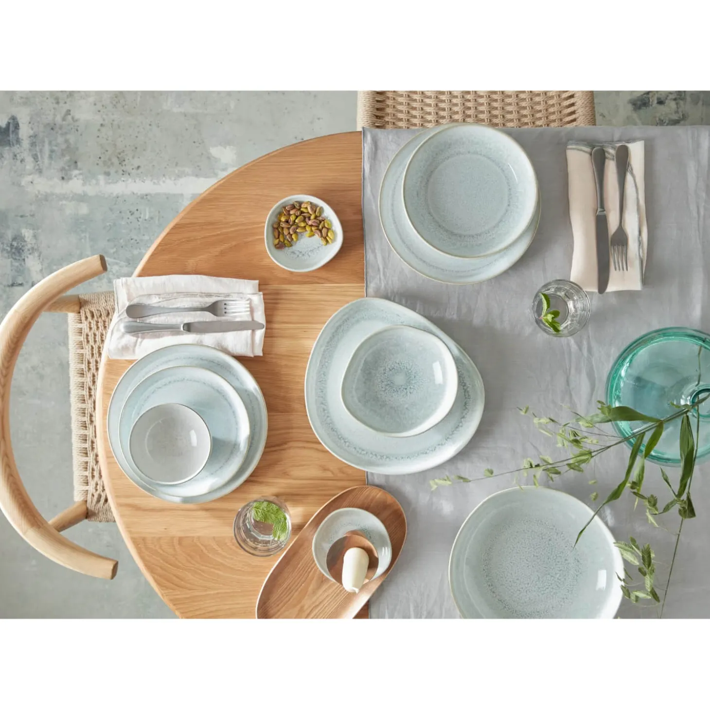 Denby Kiln 16.5cm Cereal Bowl - Green
