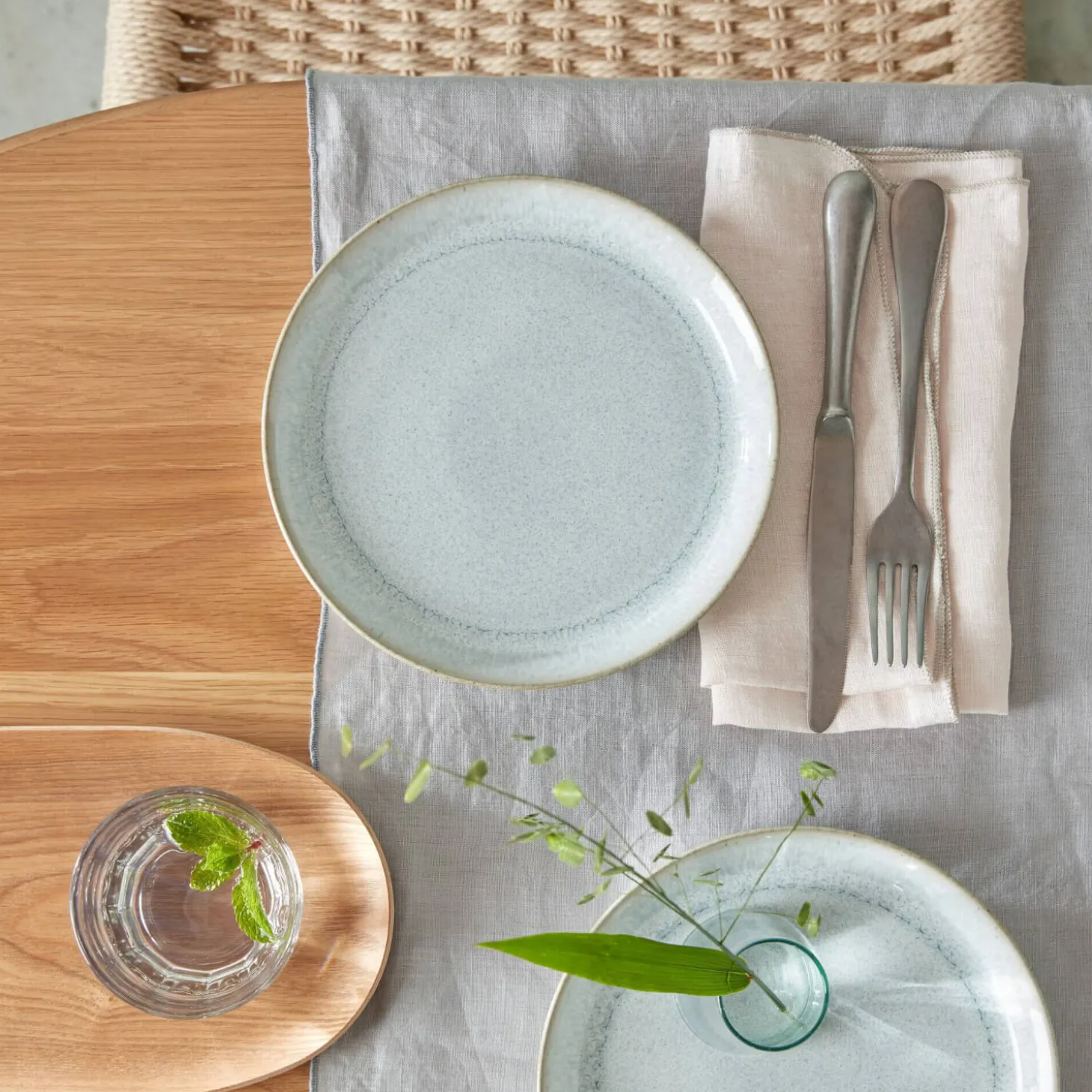Denby Kiln 17cm Small Plate - Green