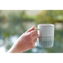 Denby Kiln 410ml Ridged Mug - Green