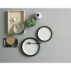 Denby 12 Piece Elements Dinner Set - Black