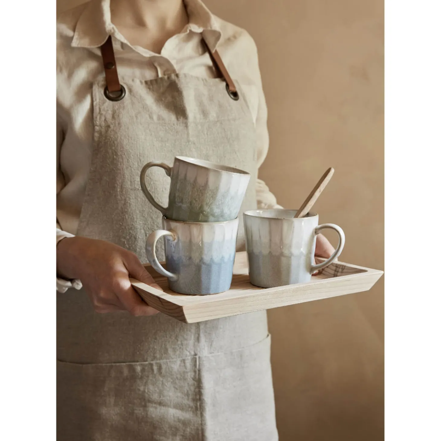 Denby Stoneware 400ml Reactive Mug - Light Blue