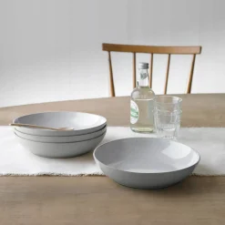 Denby Stoneware 4-Piece Pasta Bowls - Dove Grey