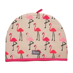Dexam 6 Cup Cotton Tea Cosy - Flamingo
