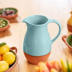 Dexam Sintra Glazed 3L Terracotta Jug - Duck Egg